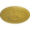 Ekena Millwork Richmond Ceiling Medallion (Fits Canopies up to 2 5/8"), Hand-Painted Rich Gold, 18"OD x 1 3/8"P CM18RIRGS - alternate 3